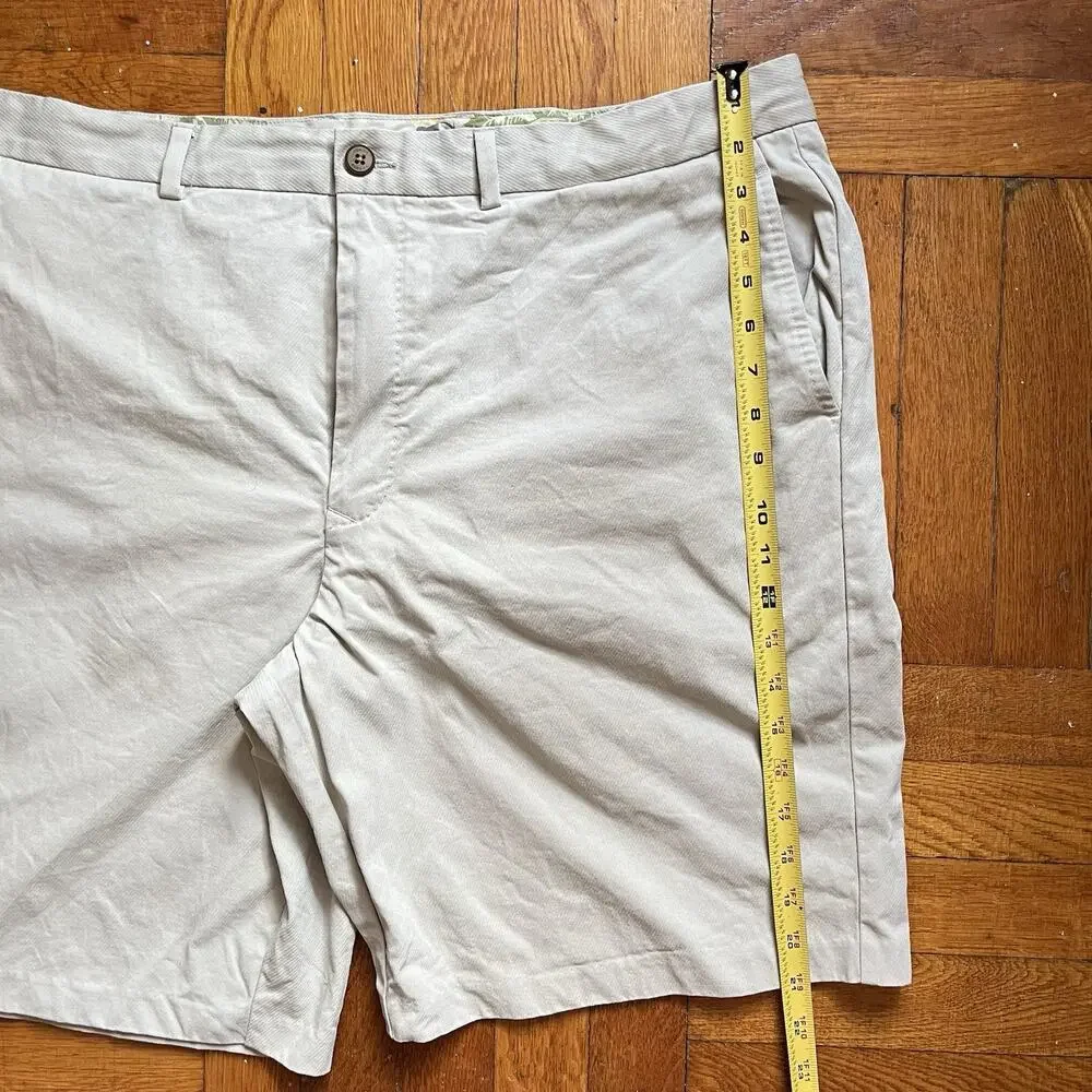 Tommy Bahama Shorts Mens 40 Khaki Tan Silk Blend Casual Golf Vacation Preppy - Picture 7 of 12